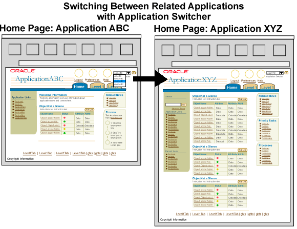 application switcher
