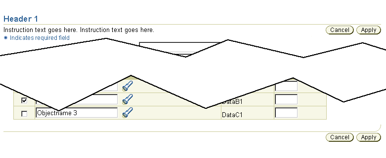 Example of Page Level Action/Navigation Buttons - Button Relating to the Entire Page Contents (Repeated at Top and Bottom of the Page)