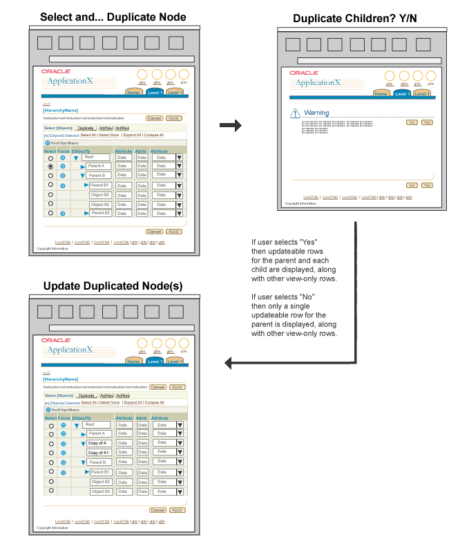 Duplicate Node Flow Option 2 (Updateable HGrid)