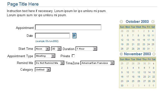 Stacking Multiple Date Picker Calendars Inline in Primary Window